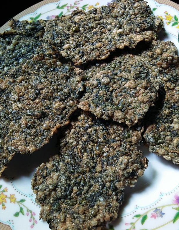 Cassava leaf jerky